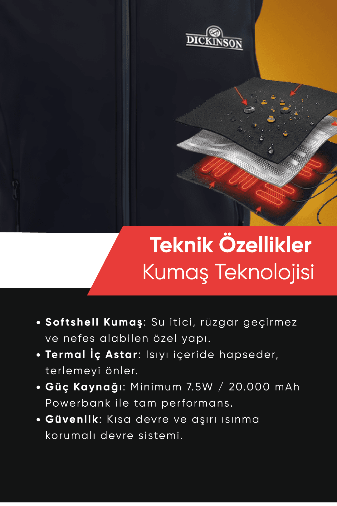Softshell Isıtmalı Yelek — görsel 6